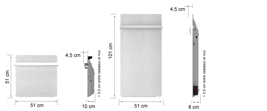 Dimensions Touch S�che-serviettes